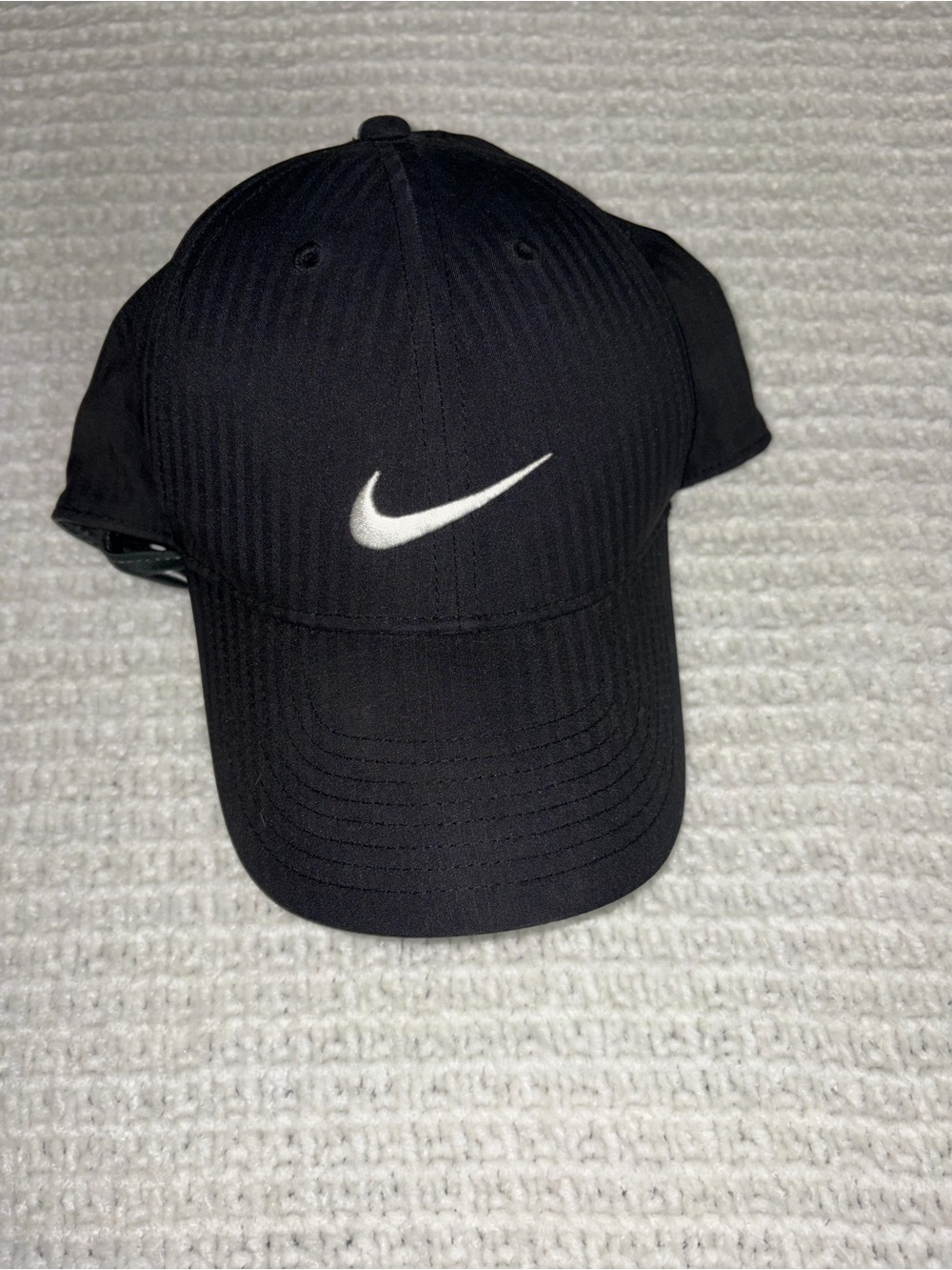Nike Black Cap with White Swoosh